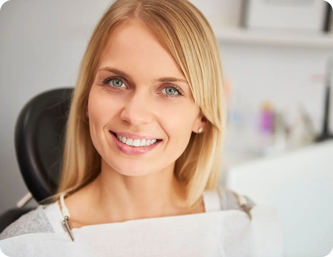 Woman smiling