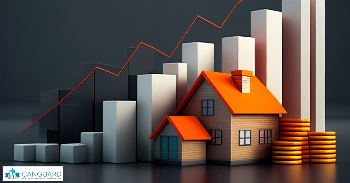 a comparative market analysis between two houses showing the concept of real estate trends