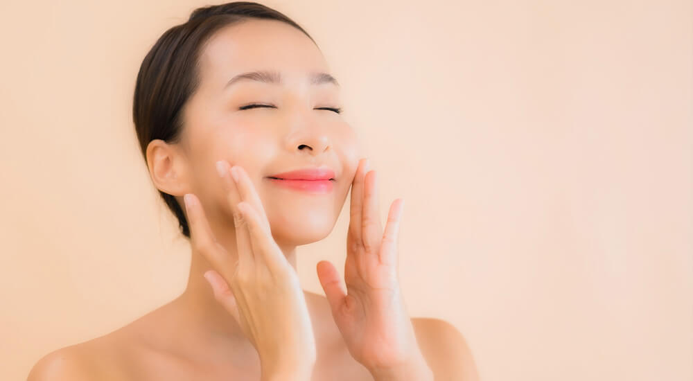 Beautiful skin with concentration of active ingredients in skincare