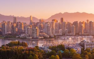 Image of Vancouver during sunset