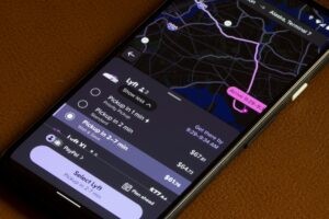 Lyft passenger waiting for Lyft ride in Palmdale before car accident