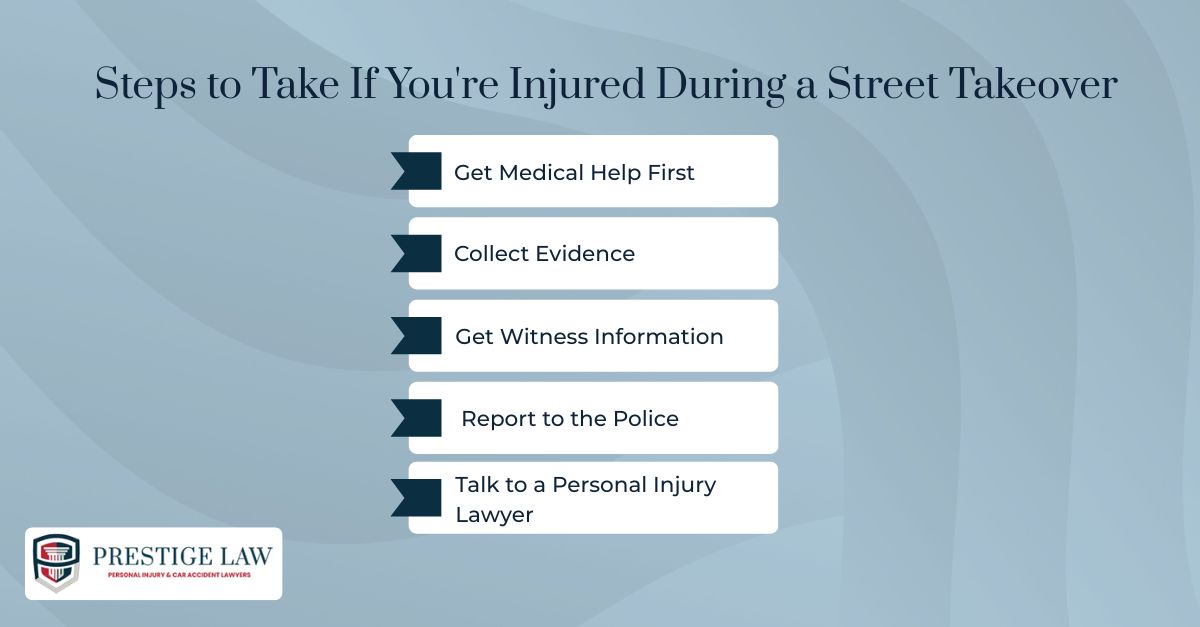 Steps to Take If You're Injured During a Street Takeover